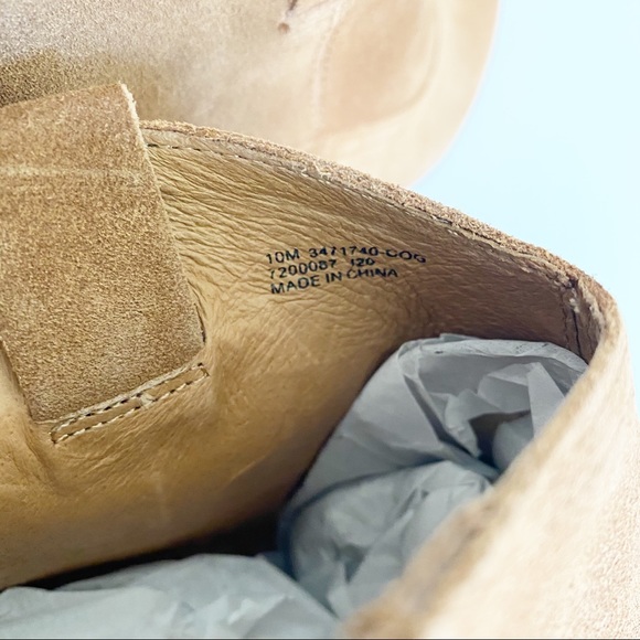 NIB Frye Reina Suede Heel Bootie Cognac camel Brown 10 - Picture 10 of 15